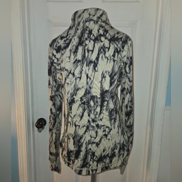 Lululemon Forme Jacket Great Granite Black Mojave Tan Size 10 - Picture 4 of 8